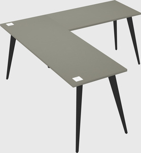 Modern l-shaped office desk