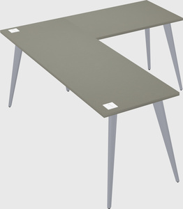 Modern l-shaped office desk