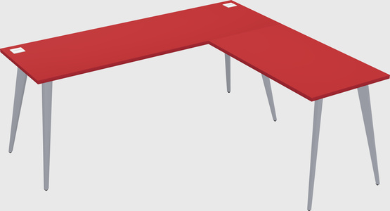Modern l-shaped office desk