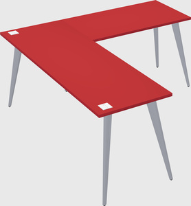 Modern l-shaped office desk