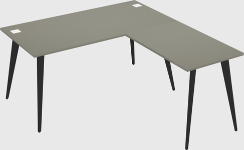 Modern l-shaped office desk