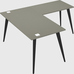 Modern l-shaped office desk