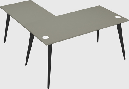 Modern l-shaped office desk