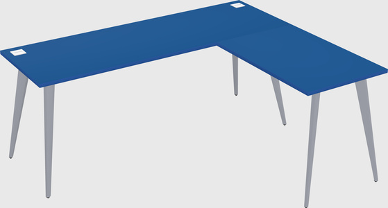 Modern l-shaped office desk