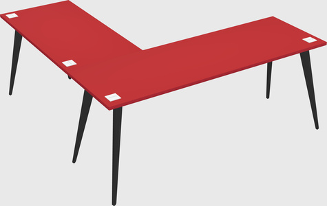 Modern l-shaped office desk