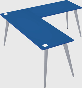Modern l-shaped office desk