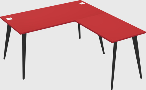 Modern l-shaped office desk
