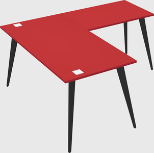 Modern l-shaped office desk