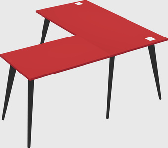 Modern l-shaped office desk