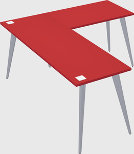 Modern l-shaped office desk