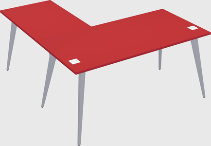 Modern l-shaped office desk