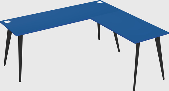 Modern l-shaped office desk