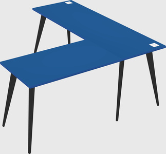 Modern l-shaped office desk