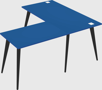 Modern l-shaped office desk