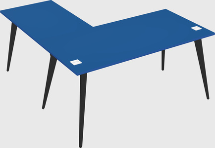 Modern l-shaped office desk
