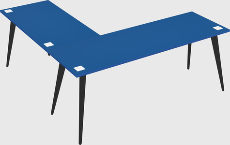 Modern l-shaped office desk