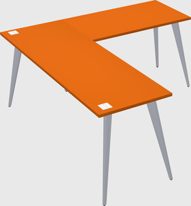 Modern l-shaped office desk