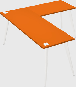 Modern l-shaped office desk