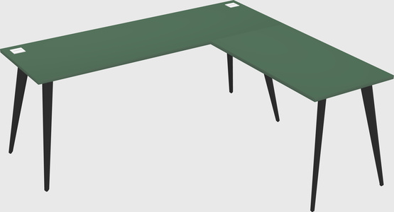 Modern l-shaped office desk