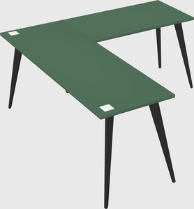 Modern l-shaped office desk