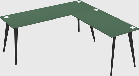 Modern l-shaped office desk
