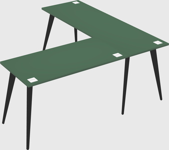 Modern l-shaped office desk