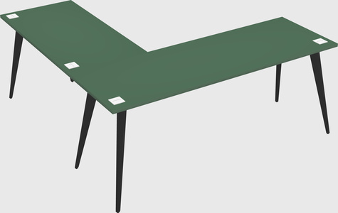 Modern l-shaped office desk