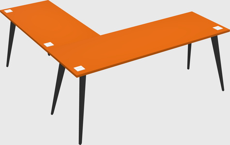 Modern l-shaped office desk