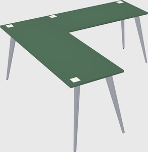 Modern l-shaped office desk