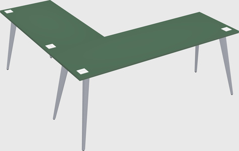 Modern l-shaped office desk