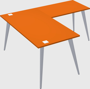 Modern l-shaped office desk