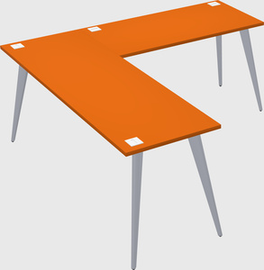 Modern l-shaped office desk