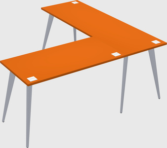 Modern l-shaped office desk