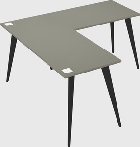 Modern l-shaped office desk