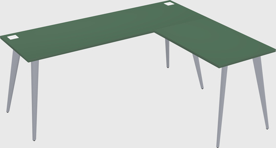 Modern l-shaped office desk