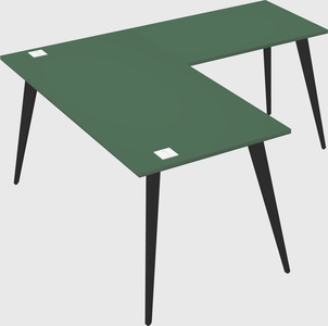 Modern l-shaped office desk