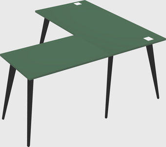 Modern l-shaped office desk