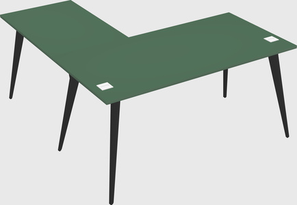 Modern l-shaped office desk