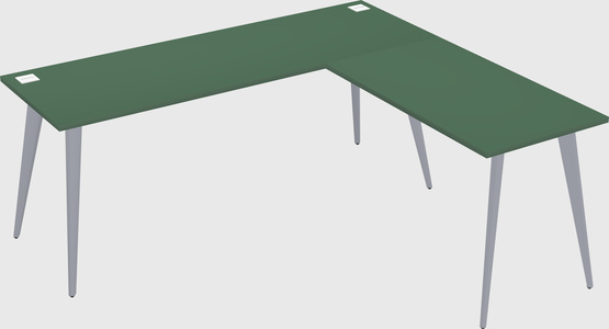 Modern l-shaped office desk