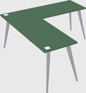 Modern l-shaped office desk