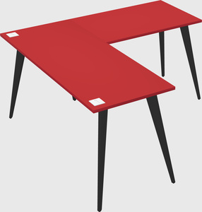 Modern l-shaped office desk