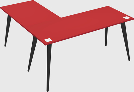 Modern l-shaped office desk