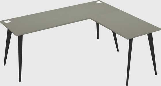 Modern l-shaped office desk