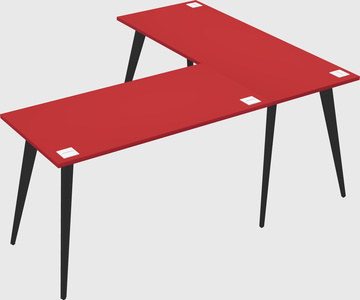 Modern l-shaped office desk