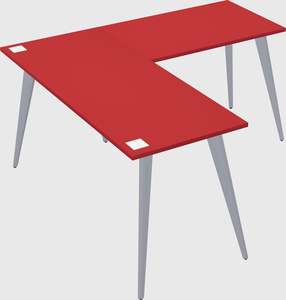 Modern l-shaped office desk
