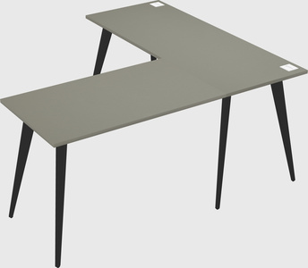 Modern l-shaped office desk