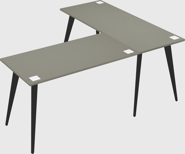 Modern l-shaped office desk