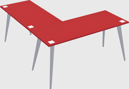 Modern l-shaped office desk