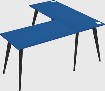 Modern l-shaped office desk
