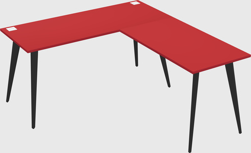 Modern l-shaped office desk
